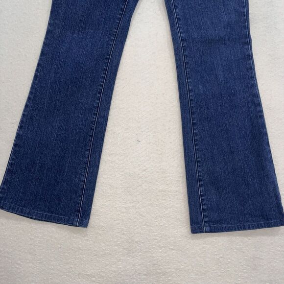 Vintage Y2K Tommy Hilfiger Low Rise Flare Rhinestone Jeans Size 5 Button Fly - Picture 5 of 7